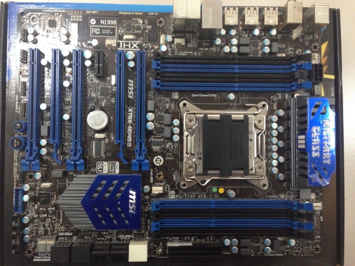 MSI Military Class iii X79A-GD45(8D) motherboard tested
